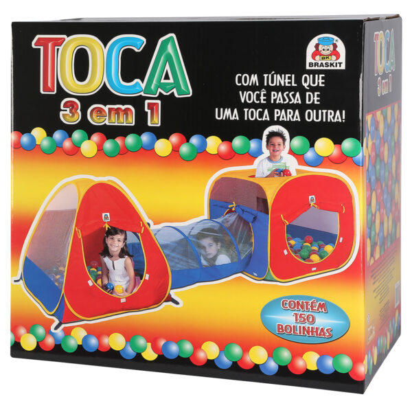 Toca 3 em 1 com 150 Bolinhas