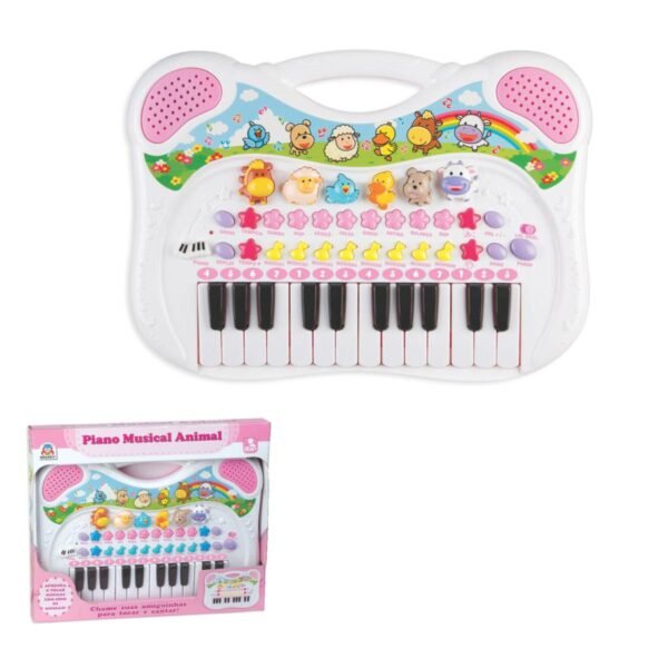 Piano Musical Animal - Rosa